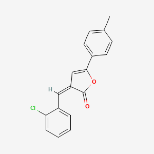 molecular formula C18H13ClO2 B5234375 3-(2-chlorobenzylidene)-5-(4-methylphenyl)-2(3H)-furanone 