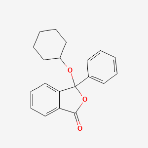 molecular formula C20H20O3 B5234376 3-(cyclohexyloxy)-3-phenyl-2-benzofuran-1(3H)-one CAS No. 33632-03-0