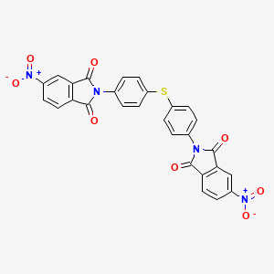 molecular formula C28H14N4O8S B5234406 2,2'-(thiodi-4,1-phenylene)bis(5-nitro-1H-isoindole-1,3(2H)-dione) 