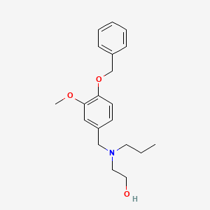 molecular formula C20H27NO3 B5234488 2-[[4-(benzyloxy)-3-methoxybenzyl](propyl)amino]ethanol 