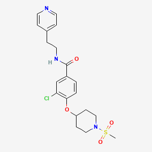 3-chloro-4-{[1-(methylsulfonyl)-4-piperidinyl]oxy}-N-[2-(4-pyridinyl)ethyl]benzamide