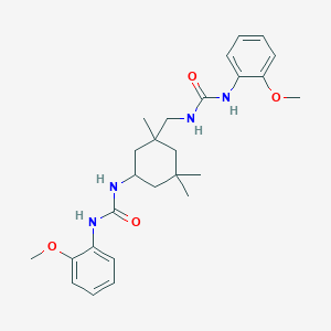 molecular formula C26H36N4O4 B5234503 N-(2-methoxyphenyl)-N'-{3-[({[(2-methoxyphenyl)amino]carbonyl}amino)methyl]-3,5,5-trimethylcyclohexyl}urea 