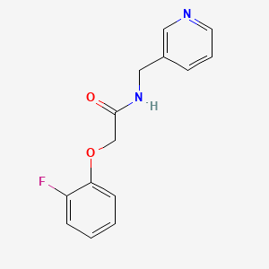 molecular formula C14H13FN2O2 B5234539 2-(2-fluorophenoxy)-N-(3-pyridinylmethyl)acetamide 