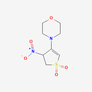 molecular formula C8H12N2O5S B5234561 4-(4-nitro-1,1-dioxido-4,5-dihydro-3-thienyl)morpholine 