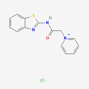 molecular formula C14H12ClN3OS B5234572 1-[2-(1,3-benzothiazol-2-ylamino)-2-oxoethyl]pyridinium chloride 