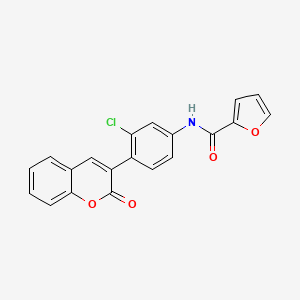 molecular formula C20H12ClNO4 B5234619 N-[3-chloro-4-(2-oxo-2H-chromen-3-yl)phenyl]-2-furamide 
