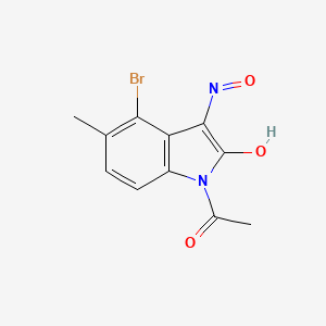 molecular formula C11H9BrN2O3 B5234663 1-acetyl-4-bromo-5-methyl-1H-indole-2,3-dione 3-oxime 