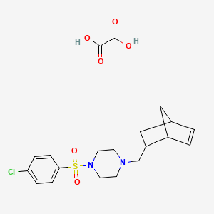 molecular formula C20H25ClN2O6S B5234673 1-(bicyclo[2.2.1]hept-5-en-2-ylmethyl)-4-[(4-chlorophenyl)sulfonyl]piperazine oxalate 