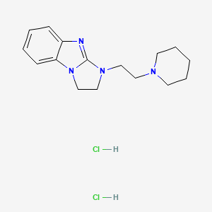molecular formula C16H24Cl2N4 B5234691 1-[2-(1-piperidinyl)ethyl]-2,3-dihydro-1H-imidazo[1,2-a]benzimidazole dihydrochloride 