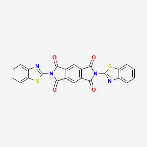 molecular formula C24H10N4O4S2 B5234702 2,6-bis(1,3-benzothiazol-2-yl)pyrrolo[3,4-f]isoindole-1,3,5,7(2H,6H)-tetrone 