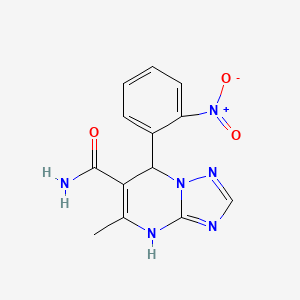 5-methyl-7-(2-nitrophenyl)-4,7-dihydro[1,2,4]triazolo[1,5-a]pyrimidine-6-carboxamide