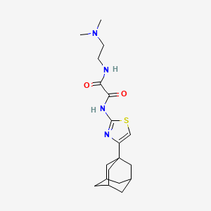 molecular formula C19H28N4O2S B5234770 N-[4-(1-adamantyl)-1,3-thiazol-2-yl]-N'-[2-(dimethylamino)ethyl]ethanediamide 