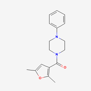 molecular formula C17H20N2O2 B5234773 1-(2,5-dimethyl-3-furoyl)-4-phenylpiperazine 