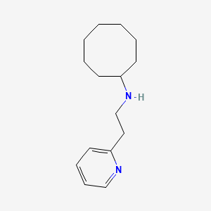 molecular formula C15H24N2 B5234778 N-[2-(2-pyridinyl)ethyl]cyclooctanamine 