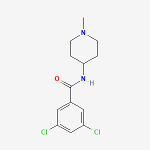 molecular formula C13H16Cl2N2O B5234782 3,5-dichloro-N-(1-methyl-4-piperidinyl)benzamide 
