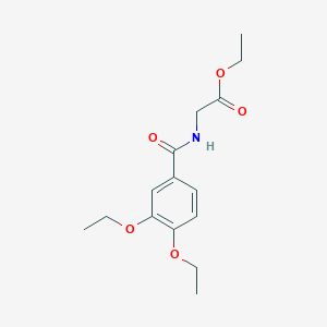 molecular formula C15H21NO5 B5234796 ethyl N-(3,4-diethoxybenzoyl)glycinate 