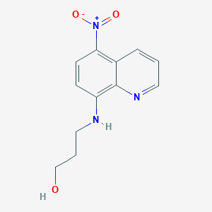 molecular formula C12H13N3O3 B5234798 3-[(5-nitro-8-quinolinyl)amino]-1-propanol CAS No. 5139-23-1