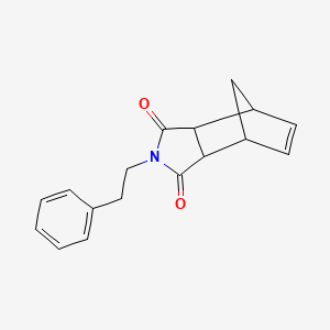 molecular formula C17H17NO2 B5234851 4-(2-phenylethyl)-4-azatricyclo[5.2.1.0~2,6~]dec-8-ene-3,5-dione 