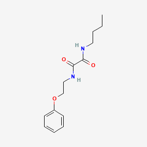 molecular formula C14H20N2O3 B5234893 N-butyl-N'-(2-phenoxyethyl)ethanediamide 