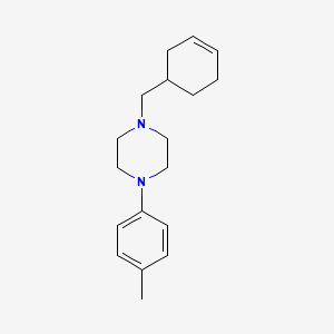 1-(3-cyclohexen-1-ylmethyl)-4-(4-methylphenyl)piperazine