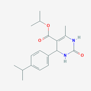 molecular formula C18H24N2O3 B5234924 isopropyl 4-(4-isopropylphenyl)-6-methyl-2-oxo-1,2,3,4-tetrahydro-5-pyrimidinecarboxylate 