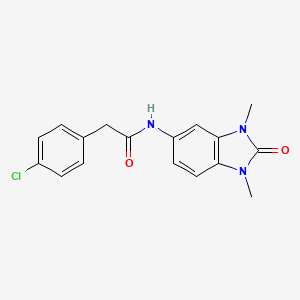 2-(4-chlorophenyl)-N-(1,3-dimethyl-2-oxo-2,3-dihydro-1H-benzimidazol-5-yl)acetamide
