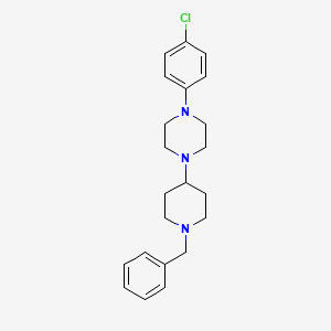molecular formula C22H28ClN3 B5235044 1-(1-benzyl-4-piperidinyl)-4-(4-chlorophenyl)piperazine 