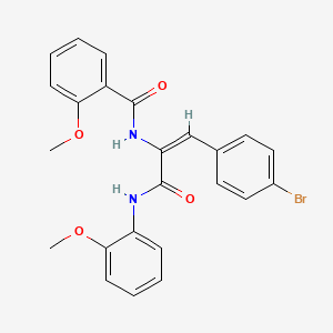 molecular formula C24H21BrN2O4 B5235147 N-(2-(4-bromophenyl)-1-{[(2-methoxyphenyl)amino]carbonyl}vinyl)-2-methoxybenzamide 