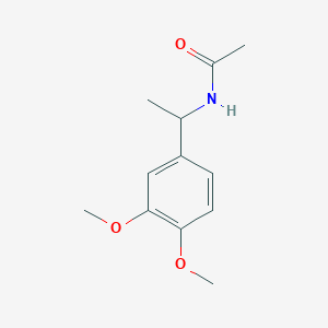 molecular formula C12H17NO3 B5235173 N-[1-(3,4-dimethoxyphenyl)ethyl]acetamide 