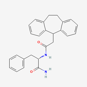 molecular formula C26H26N2O2 B5235308 N-(10,11-dihydro-5H-dibenzo[a,d][7]annulen-5-ylacetyl)-L-phenylalaninamide 