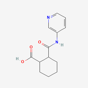 molecular formula C13H16N2O3 B5235360 2-[(3-pyridinylamino)carbonyl]cyclohexanecarboxylic acid 