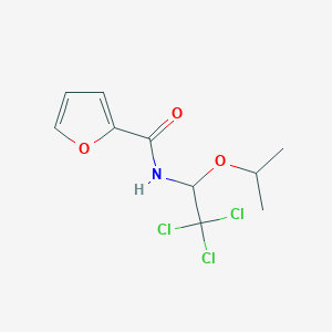 molecular formula C10H12Cl3NO3 B5235428 N-(2,2,2-trichloro-1-isopropoxyethyl)-2-furamide 