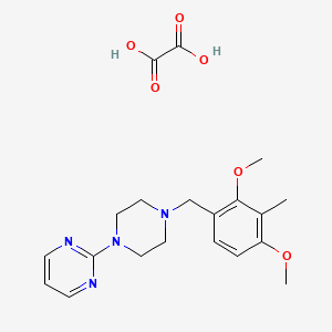 molecular formula C20H26N4O6 B5235538 2-[4-(2,4-dimethoxy-3-methylbenzyl)-1-piperazinyl]pyrimidine oxalate 