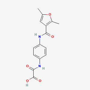 molecular formula C15H14N2O5 B5235602 ({4-[(2,5-dimethyl-3-furoyl)amino]phenyl}amino)(oxo)acetic acid 