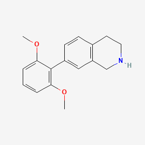 molecular formula C17H19NO2 B5235630 7-(2,6-dimethoxyphenyl)-1,2,3,4-tetrahydroisoquinoline trifluoroacetate 