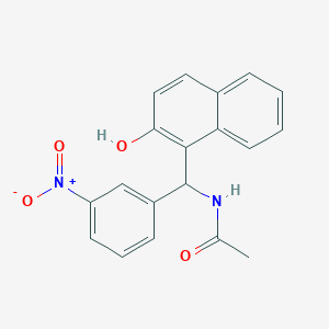 molecular formula C19H16N2O4 B5235668 N-[(2-hydroxy-1-naphthyl)(3-nitrophenyl)methyl]acetamide CAS No. 332174-58-0