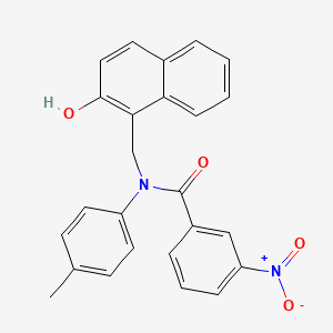 N-[(2-hydroxy-1-naphthyl)methyl]-N-(4-methylphenyl)-3-nitrobenzamide