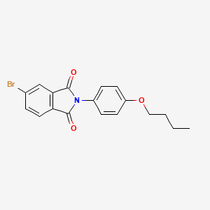 molecular formula C18H16BrNO3 B5235764 5-bromo-2-(4-butoxyphenyl)-1H-isoindole-1,3(2H)-dione 