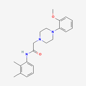 molecular formula C21H27N3O2 B5235814 N-(2,3-dimethylphenyl)-2-[4-(2-methoxyphenyl)-1-piperazinyl]acetamide 
