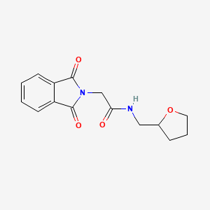 molecular formula C15H16N2O4 B5235830 2-(1,3-dioxo-1,3-dihydro-2H-isoindol-2-yl)-N-(tetrahydro-2-furanylmethyl)acetamide 