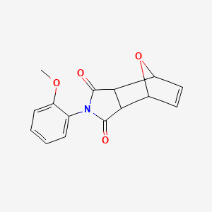 molecular formula C15H13NO4 B5235868 4-(2-methoxyphenyl)-10-oxa-4-azatricyclo[5.2.1.0~2,6~]dec-8-ene-3,5-dione 