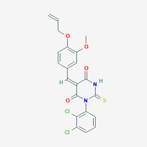 5-[4-(allyloxy)-3-methoxybenzylidene]-1-(2,3-dichlorophenyl)-2-thioxodihydro-4,6(1H,5H)-pyrimidinedione