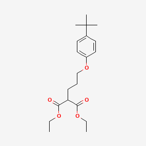 molecular formula C20H30O5 B5235950 diethyl [3-(4-tert-butylphenoxy)propyl]malonate 