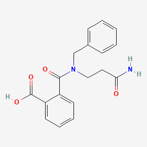 molecular formula C18H18N2O4 B5235963 2-{[(3-amino-3-oxopropyl)(benzyl)amino]carbonyl}benzoic acid 