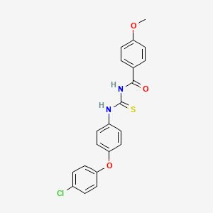 molecular formula C21H17ClN2O3S B5236008 N-({[4-(4-chlorophenoxy)phenyl]amino}carbonothioyl)-4-methoxybenzamide 