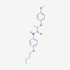 molecular formula C20H25NO4 B5236040 N-(4-butoxyphenyl)-2-(4-methoxyphenoxy)propanamide 