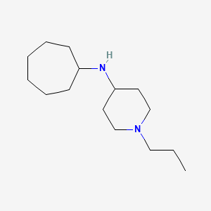 molecular formula C15H30N2 B5236062 N-cycloheptyl-1-propyl-4-piperidinamine 