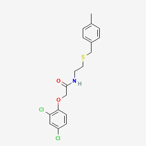 molecular formula C18H19Cl2NO2S B5236077 2-(2,4-dichlorophenoxy)-N-{2-[(4-methylbenzyl)thio]ethyl}acetamide 