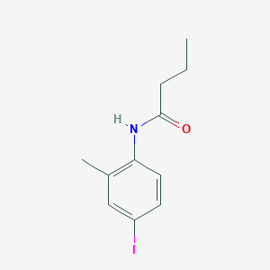 molecular formula C11H14INO B5236110 N-(4-iodo-2-methylphenyl)butanamide 