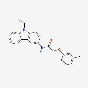 molecular formula C24H24N2O2 B5236181 2-(3,4-dimethylphenoxy)-N-(9-ethyl-9H-carbazol-3-yl)acetamide 
